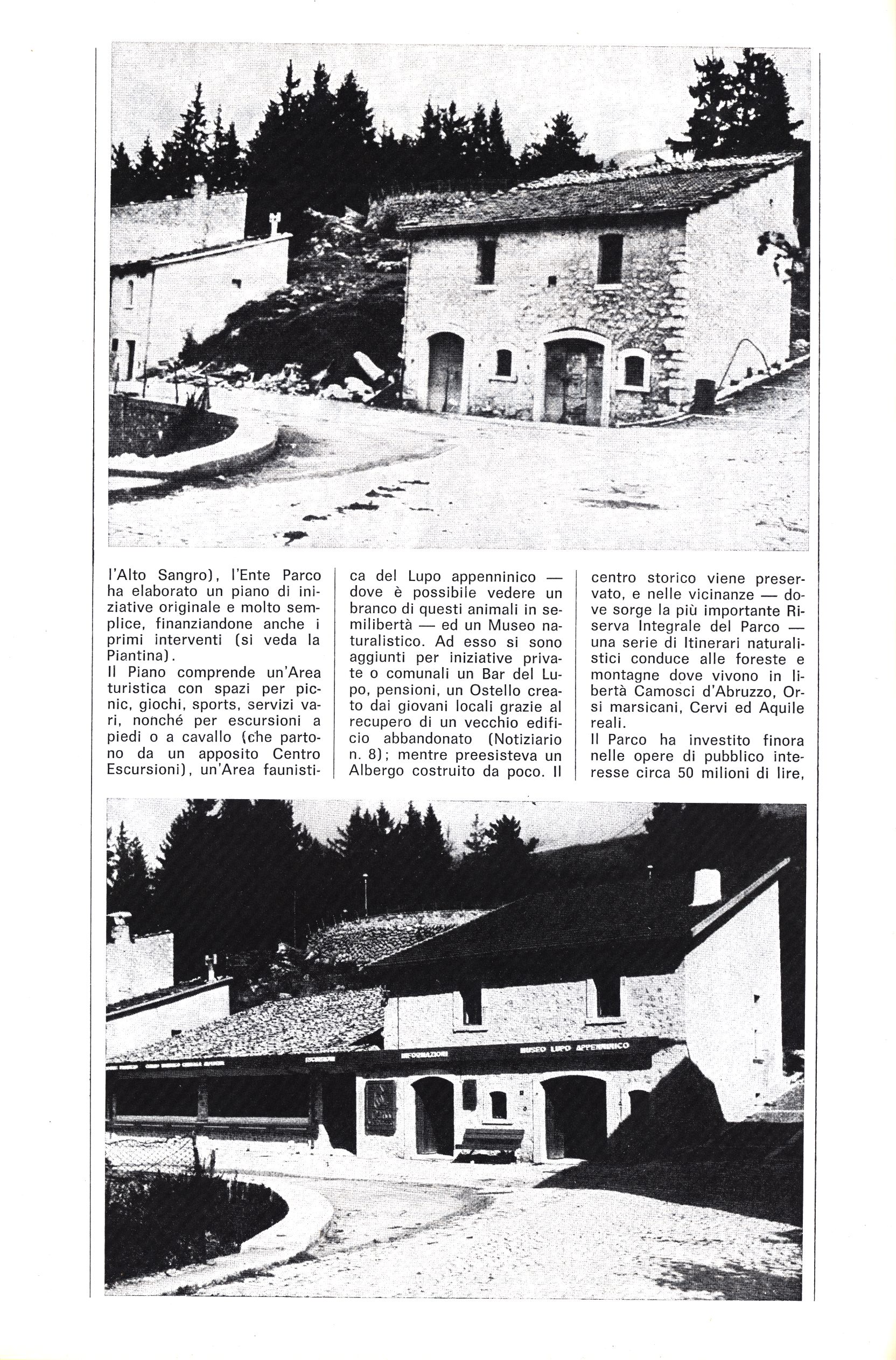 1976. Notiziario Pna. Centro visite Civitella